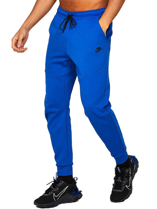 Sportswear Tech Fleece Παντελόνι Φόρμας με Λάστιχο Μπλε