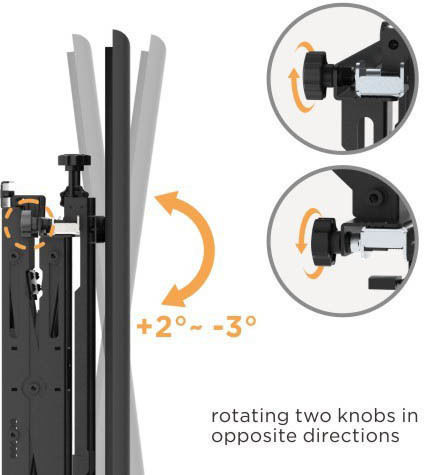 Brateck Video Wall Quick Release Full Service Wall Mount 60x40 70kg
