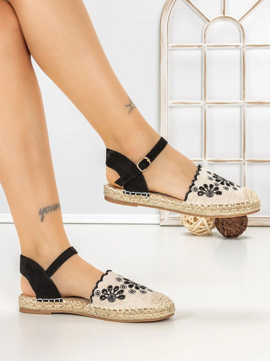 Espadrile pentru Femei de Culoare Neagră