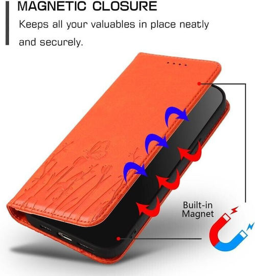Tulips Кожен Калъф Orange Tcl K70 4G K70 Power 4G