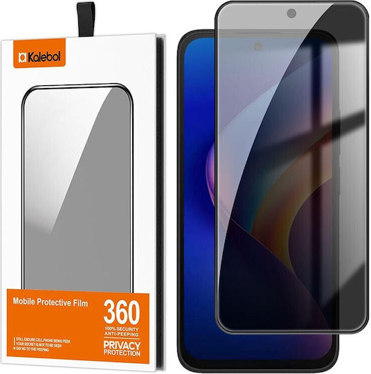 Tcl K70 5g Kalebol Privacy Full Tempered Glass Προστασία Οθόνης Black