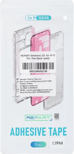 Резервни лепящи ленти за LCD на iPhone 11 Pro, комплект от 5 бр