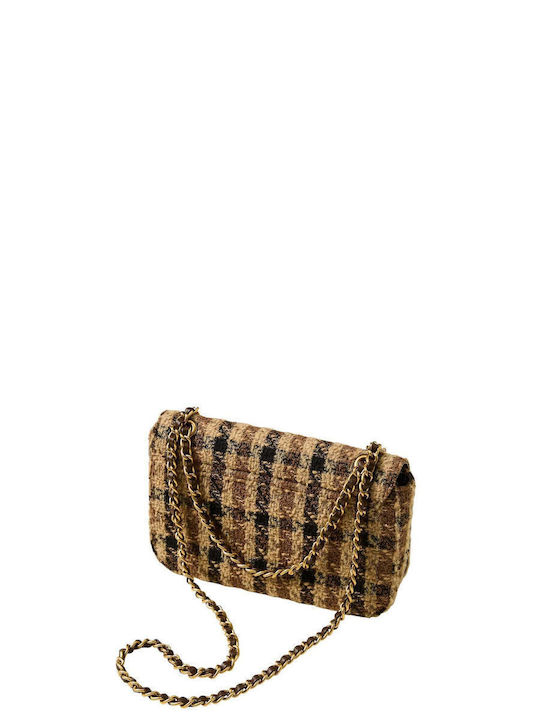 Mehrfarbige Flap-Tasche für Damen