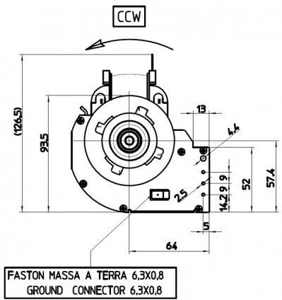 Ventilator Tangențial Fergas pentru Sobă pe Peleți Anselmo Cola Altele Ø65mm Debit 175m³/h