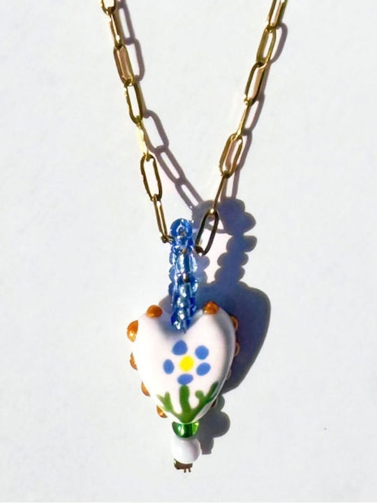 Kaleido Necklace with Heart Design