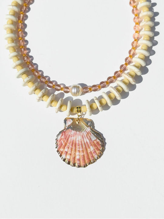 Kaleido Beige Necklace