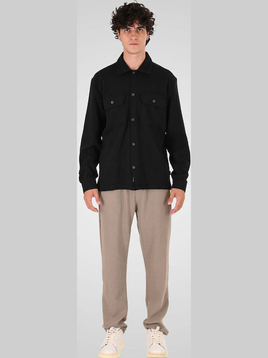 Μακρυμάνικo Overshirt Black