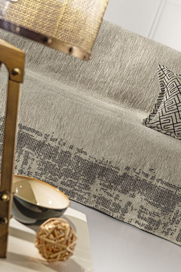 Guy Laroche Omnia Ριχτάρι Τριθέσιου Καναπέ Chenille 180x300εκ. Taupe 1133030225010