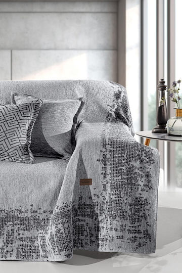 Guy Laroche Omnia Sofa Throw 2 Seater P180xW250cm Silver