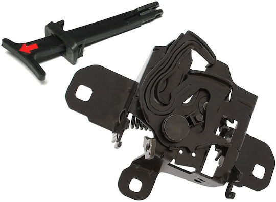 Заключване на преден капак VW Golf IV 97-06 + Дръжка за отваряне на преден капак Комплект от 2 бр