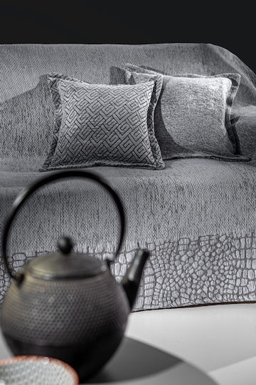 Guy Laroche Opium Sofa Throw 180x250cm Silver