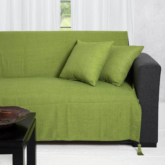 Silk Fashion 9925 Ριχτάρι Πολυθρόνας Chenille 180x180εκ. Λαχανί