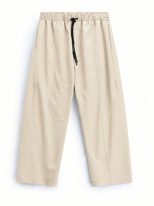 Pantaloni Bărbătești de Costum Baggy Bej