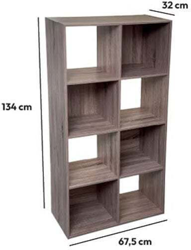 Bücherregal Mix Braun 67.5x32x134cm