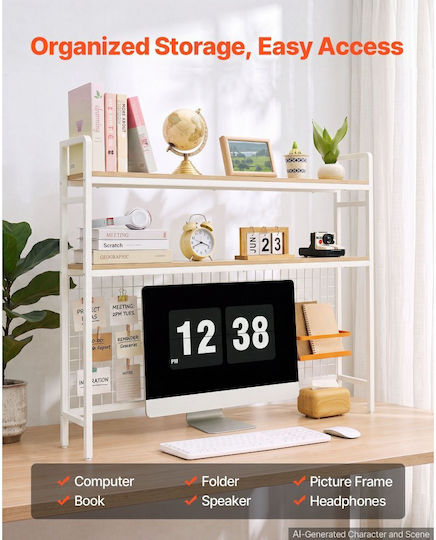 Bookcase White 111x18x55.5cm
