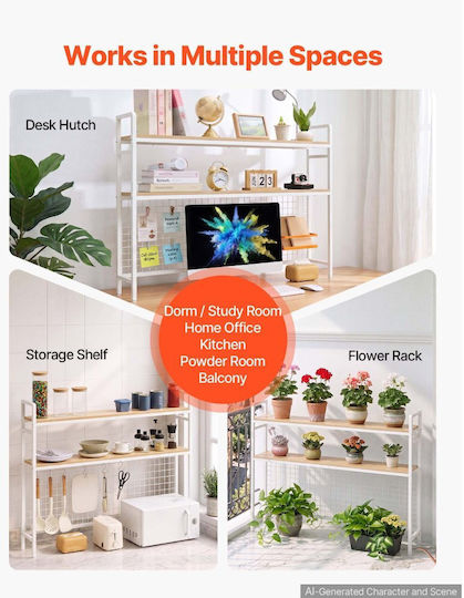 Bookcase White 111x18x55.5cm
