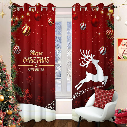 Σετ Christmas με Τρουκς Christmas Red 140x225εκ.