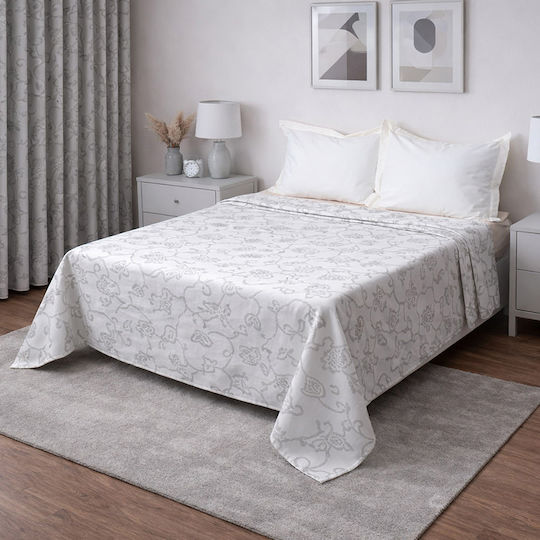 Viopros Vorhang mit Bleistiftfalten Jacquard 270x280cm