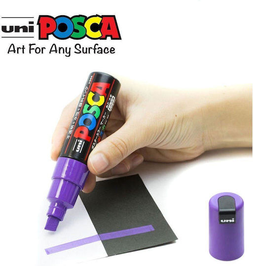Posca Pc-8k Marker de Caligrafie Portocaliu Deschis Fluorescent 8mm