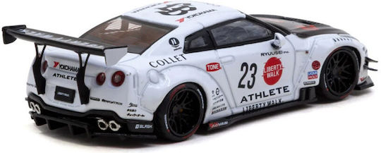 Nissan GT-R R35 LB Works Type 2 White Athlete X Oil Tin Can 2025 Model Car Scale 1:64 Asphalt
