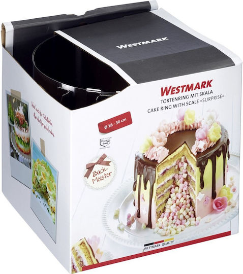 Verstellbarer Tortenring Surprise Ø 16–30 cm – Höhe 15 cm Westmark 31302260