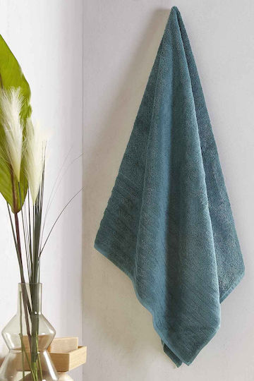 Fieldcrest Ultra Soft 30x50cm Green Blue Bath Towel Weight 650gsm