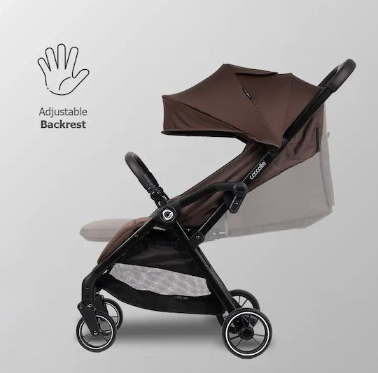 Arella Kinderwagen Geeignet für Neugeborene Coffee Brown 7,8 kg