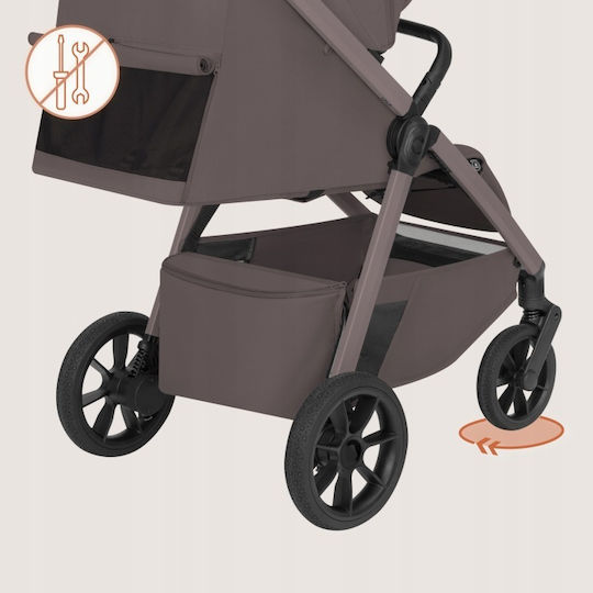 Lionelo Bett Cărucior pentru Bebeluși Potrivit de la 6+ Luni Beige Taupe 9.95kg