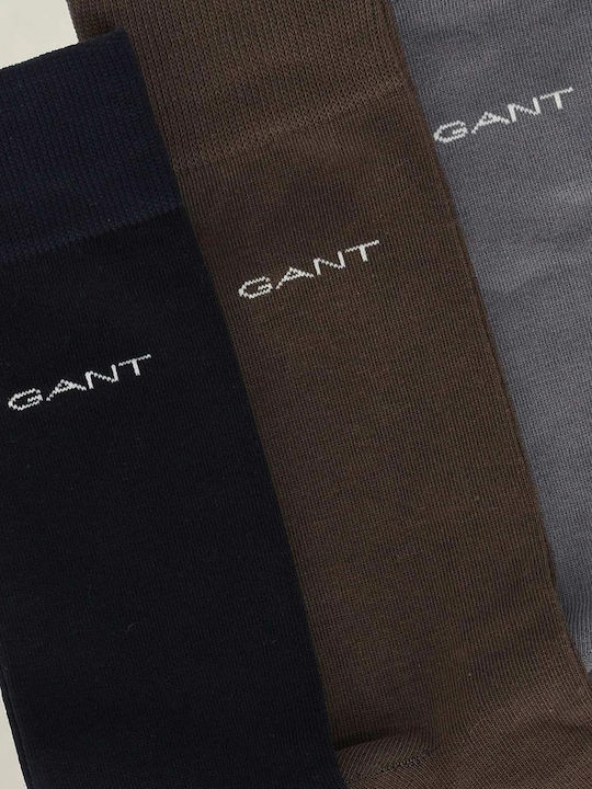 Gant Șosete Bărbați Gri-Maro-Negru 3Pack
