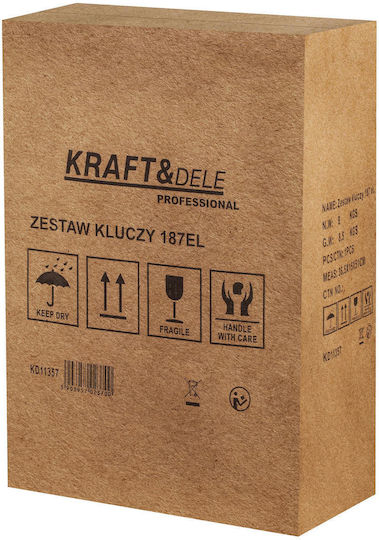 Kraft & Dele Tool Case with 187 Tools