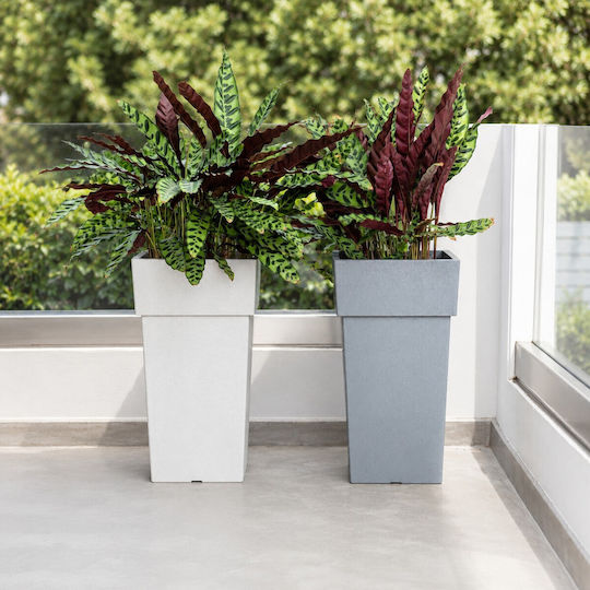 Viomes Linea Pot Plastic Mosaic lava 33x33x60cm.