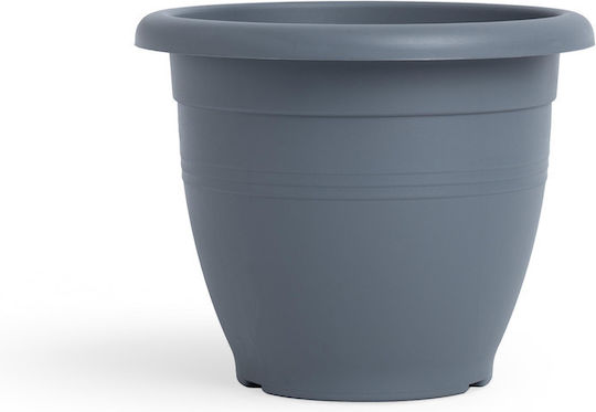 Viomes Terracotta Pot Plastic Titanium grey 32x32x26cm.