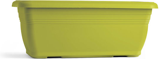 Viomes Tepakota Planter Box Plastic Green/yellow 45x21x18cm.