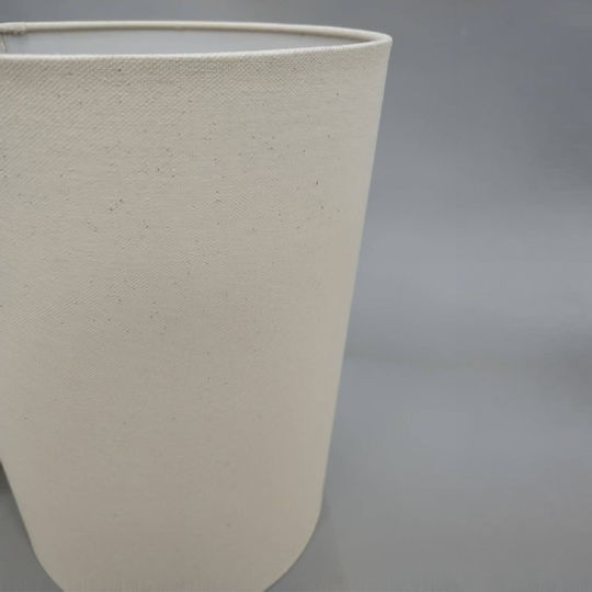 Liberta Ceramic Table Lamp with White Shade and Base
