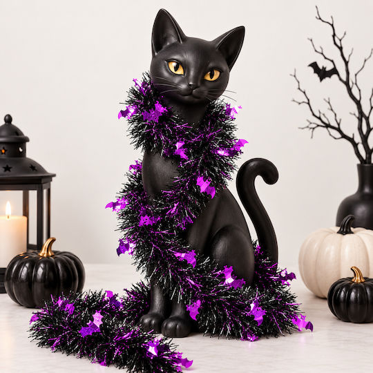 Halloween Dekorative Girlande Schwarz Purple Bats 2 m