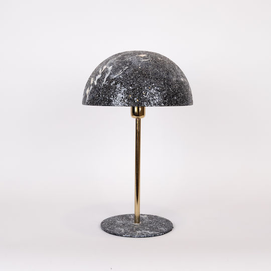 Eurolamp Metal Table Lamp with Black Shade and Base