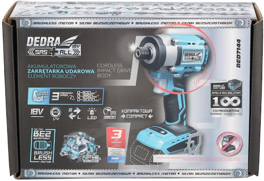 Dedra DED7144 Battery Screwdriver Solo Brushless 18V