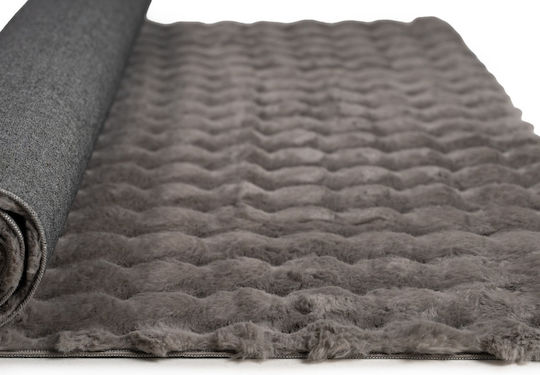 Tzikas Carpets Fuzzy 26164- Rectangular Grey Rug 140x200cm