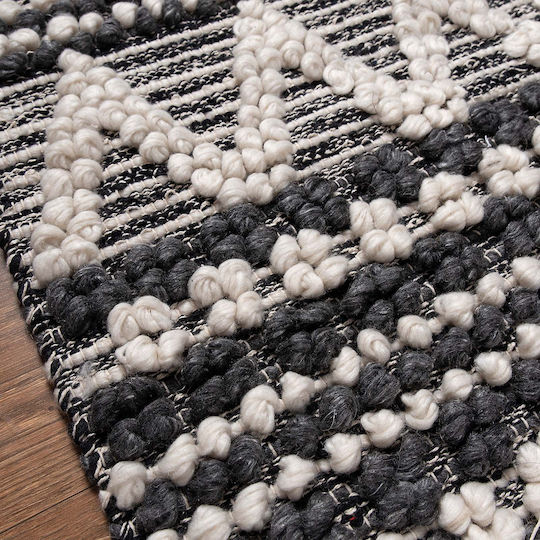 Silk Fashion Χαλί Ορθογώνιο Σκούρο Γκρι 60x130cm