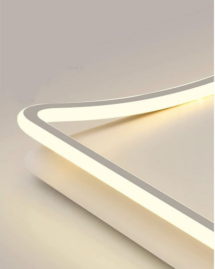 ArkoLight Deckenleuchte 50 cm Weiß mit Integrierter LED und Fernbedienung