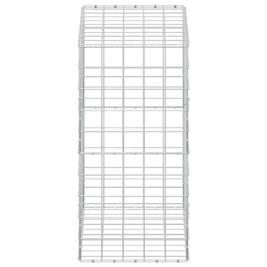 vidaXL Steel Gabion Box for Garden Fence 100x50x100 cm Silver