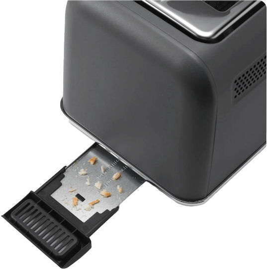 Buydeem Prăjitor de Pâine cu 2 Fante 700W Gri