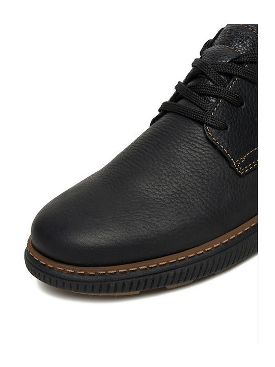 Anatomic Black Leather Men's Casual Shoes