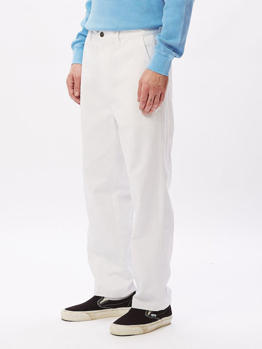 Hardwork Ανδρικό Παντελόνι Regular Fit White