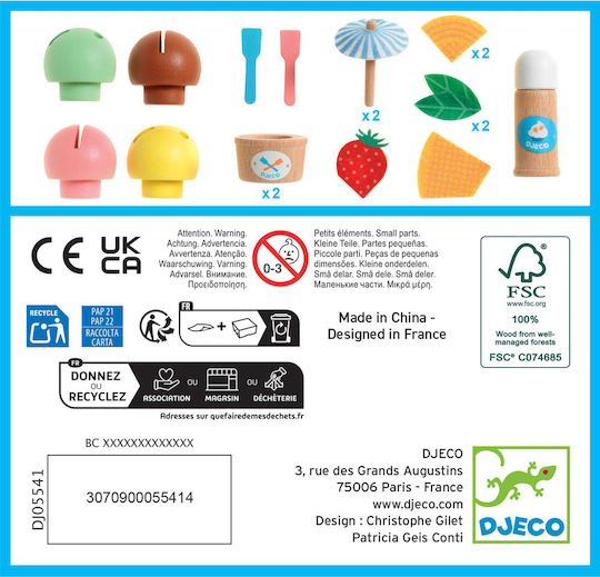 Djeco P’ti Set Ice Cream από Ξύλο