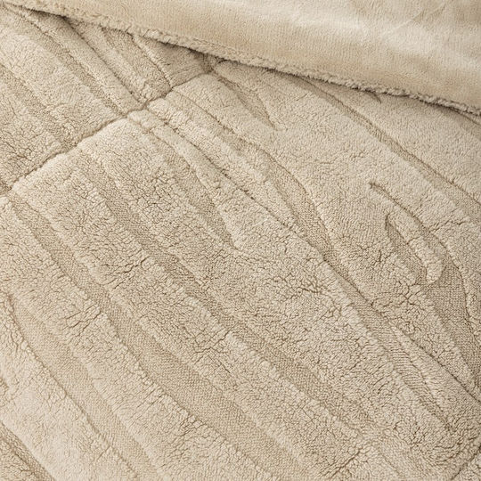 Nima Sherpa Comforter 180x240 cm Norel Beige