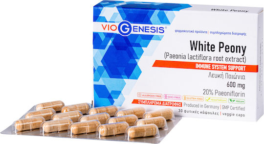 Weiße Pfingstrose 600 mg 30 Pflanzliche Kapseln