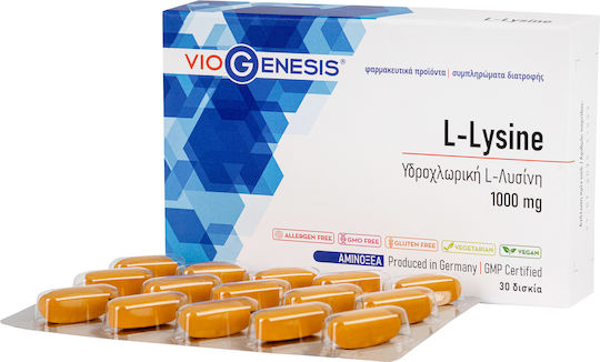 Viogenesis L-Lysine 1000mg 30 Tabletten