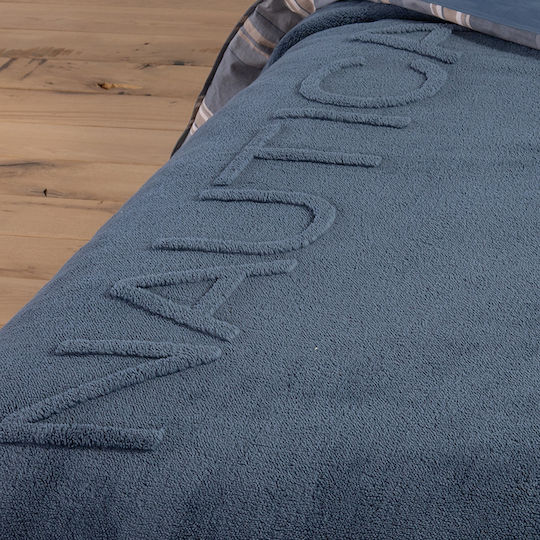 Nef-Nef Homeware Wave Fleece Blanket Double 230x240cm Gray