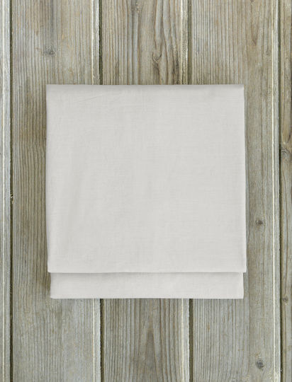 Nima Unicolors Чаршаф Кралски Размер с Ластик 160x200+35см Oat Beige
